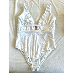WHITE One-Piece ASOS Swimsuit - Bridal Swim - Bachelorette Swim